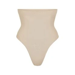 SEAMLESS SCULPT HIGH-WAISTED THONG | SAND
