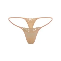 FITS EVERYBODY CORDED LACE STRING THONG | CLAY