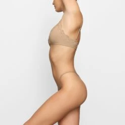 FITS EVERYBODY CORDED LACE STRING THONG | CLAY -Underwear Specialty Shop SKIMS PANTY PN THG 4134 FD CLY 0010 SD