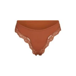 FITS EVERYBODY CORDED LACE TANGA | BRONZE