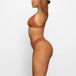 FITS EVERYBODY CORDED LACE TANGA | BRONZE -Underwear Specialty Shop SKIMS PANTY PN TNG 4133 FA BRZ 0010 SD