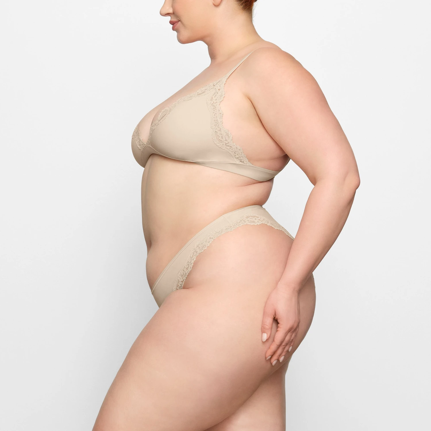 FITS EVERYBODY CORDED LACE TANGA | SAND 5 FITS EVERYBODY CORDED LACE TANGA | SAND - Image 3