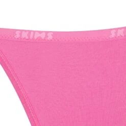COTTON LOGO STRING THONG | SUGAR PINK -Underwear Specialty Shop SKIMS PANTY PNK DETAIL1