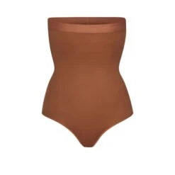 BARELY THERE HIGH-WAISTED THONG | BRONZE