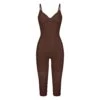 SEAMLESS SCULPT CATSUIT | COCOA