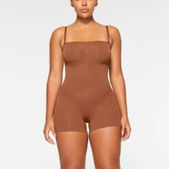 SEAMLESS SCULPT STRAPLESS SHORTIE BODYSUIT | BRONZE -Underwear Specialty Shop SKIMS SHAPEWEAR BD MDT 2914 IA BRZ 0001 FR