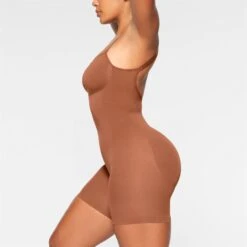 SEAMLESS SCULPT LOW BACK MID THIGH BODYSUIT | BRONZE -Underwear Specialty Shop SKIMS SHAPEWEAR BD MDT 3371 IA BRZ 0010 SD