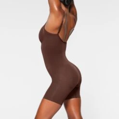 SEAMLESS SCULPT MID THIGH BODYSUIT | COCOA -Underwear Specialty Shop SKIMS SHAPEWEAR BD MDT 3372 IB COA 0015 SD