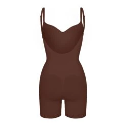 SEAMLESS SCULPT LOW BACK MID THIGH BODYSUIT | COCOA -Underwear Specialty Shop SKIMS SHAPEWEAR BD MDT 3375 COA BACK