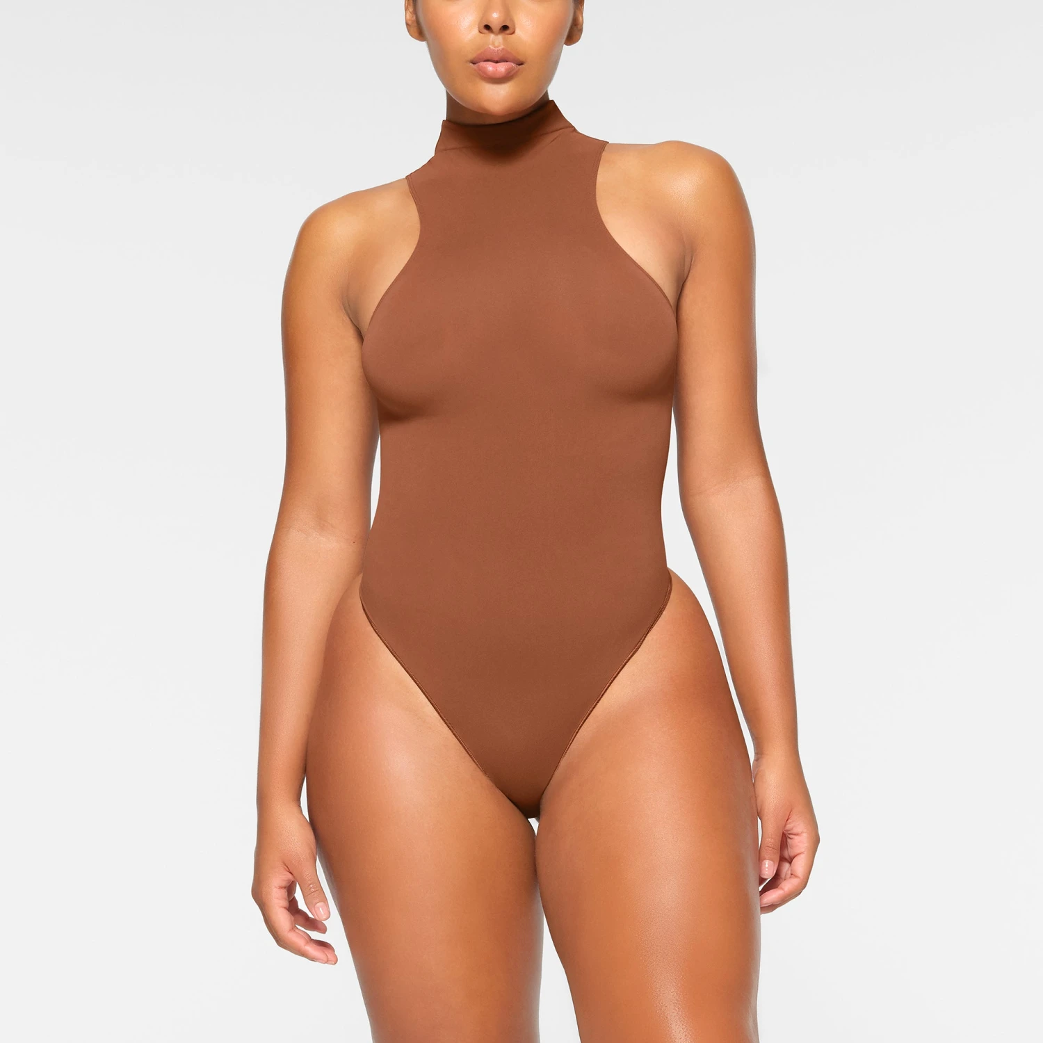 SEAMLESS SCULPT HIGH NECK THONG BODYSUIT | BRONZE 4 SEAMLESS SCULPT HIGH NECK THONG BODYSUIT | BRONZE - Image 2