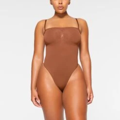 SEAMLESS SCULPT STRAPLESS THONG BODYSUIT | BRONZE -Underwear Specialty Shop SKIMS SHAPEWEAR BD THG 2913 IA BRZ 0002 FR