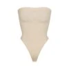 SEAMLESS SCULPT STRAPLESS THONG BODYSUIT | SAND -Underwear Specialty Shop SKIMS SHAPEWEAR BD THG 2913 SNDcopy
