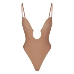 DEEP PLUNGE SHAPEWEAR BODYSUIT | SIENNA -Underwear Specialty Shop SKIMS SHAPEWEAR BD THG 2959 SIE STRAPS