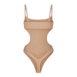 BARELY THERE CUT OUT BODYSUIT | CLAY -Underwear Specialty Shop SKIMS SHAPEWEAR BD THG 2962 CLY B