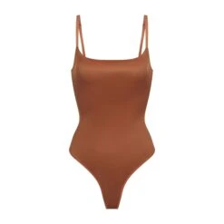 BARELY THERE SCOOP BODYSUIT | BRONZE