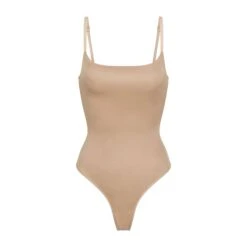 BARELY THERE SCOOP BODYSUIT | CLAY