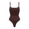 BARELY THERE SCOOP BODYSUIT | COCOA -Underwear Specialty Shop SKIMS SHAPEWEAR BD THG 3141 COA
