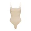 BARELY THERE SCOOP BODYSUIT | SAND