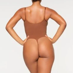 SEAMLESS SCULPT THONG BODYSUIT | BRONZE -Underwear Specialty Shop SKIMS SHAPEWEAR BD THG 3369 IA BRZ 0018 BK