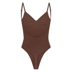 SEAMLESS SCULPT LOW BACK THONG BODYSUIT | COCOA -Underwear Specialty Shop SKIMS SHAPEWEAR BD THG 3371 COA B
