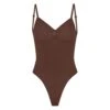 SEAMLESS SCULPT LOW BACK THONG BODYSUIT | COCOA 2 SEAMLESS SCULPT LOW BACK THONG BODYSUIT | COCOA -Underwear Specialty Shop SKIMS SHAPEWEAR BD THG 3371 COA F