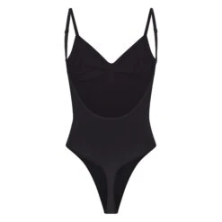 SEAMLESS SCULPT LOW BACK THONG BODYSUIT | ONYX -Underwear Specialty Shop SKIMS SHAPEWEAR BD THG 3371 ONX B