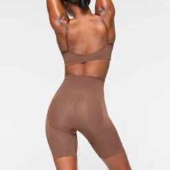 SEAMLESS SCULPT MID THIGH SHORT | JASPER -Underwear Specialty Shop SKIMS SHAPEWEAR BO SHO 3363 IB JSP 0028 BK