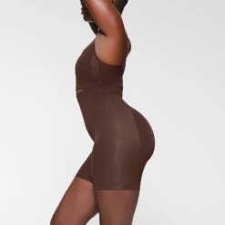 SEAMLESS SCULPT MID THIGH SHORT | ESPRESSO -Underwear Specialty Shop SKIMS SHAPEWEAR BO SHO 3363 IC ESP 0007 SD