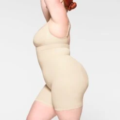 SEAMLESS SCULPT MID THIGH SHORT | SAND 9 SEAMLESS SCULPT MID THIGH SHORT | SAND -Underwear Specialty Shop SKIMS SHAPEWEAR BO SHO 3363 ID SND 0008 SD