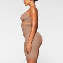 SEAMLESS SCULPT HIGH-WAISTED ABOVE THE KNEE SHORT | SIENNA -Underwear Specialty Shop SKIMS SHAPEWEAR BO SHO 3364 IA SIE 0028 SD