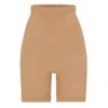 SEAMLESS SCULPT HIGH-WAISTED ABOVE THE KNEE SHORT | OCHRE -Underwear Specialty Shop SKIMS SHAPEWEAR BO SHO 3364 OCHRE