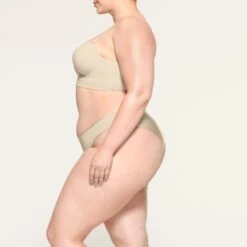 DEEP PLUNGE SHAPEWEAR BRA | SAND -Underwear Specialty Shop SKIMS SHAPEWEAR BR BAN 2958 LD SND 0048