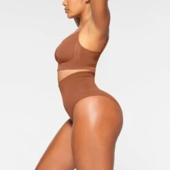 SEAMLESS SCULPT MID WAIST BRIEF | BRONZE -Underwear Specialty Shop SKIMS SHAPEWEAR PN BRF 3359 IA BRZ 0011 SD