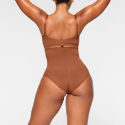 SEAMLESS SCULPT HIGH-WAISTED BRIEF | BRONZE -Underwear Specialty Shop SKIMS SHAPEWEAR PN BRF 3361 IA BRZ 0014 BK