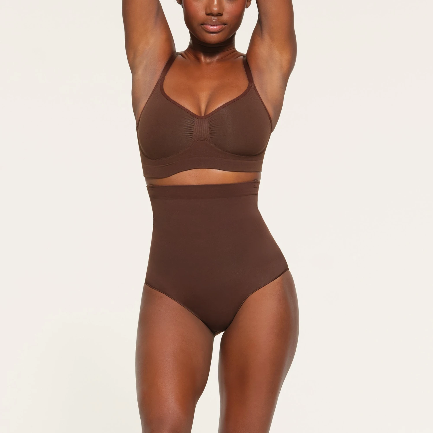 CORE CONTROL HIGH-WAISTED BRIEF | COCOA 4 CORE CONTROL HIGH-WAISTED BRIEF | COCOA - Image 2