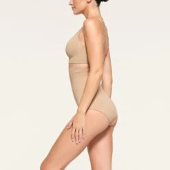 CORE CONTROL HIGH-WAISTED BRIEF | CLAY -Underwear Specialty Shop SKIMS SHAPEWEAR PN BRF 3378 QC CLY 0010
