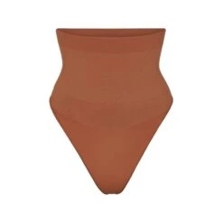 CORE CONTROL HIGH-WAISTED THONG | BRONZE