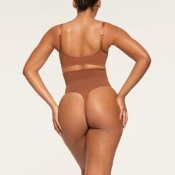 CORE CONTROL HIGH-WAISTED THONG | BRONZE -Underwear Specialty Shop SKIMS SHAPEWEAR PN THG 3377 QA BRZ 0014