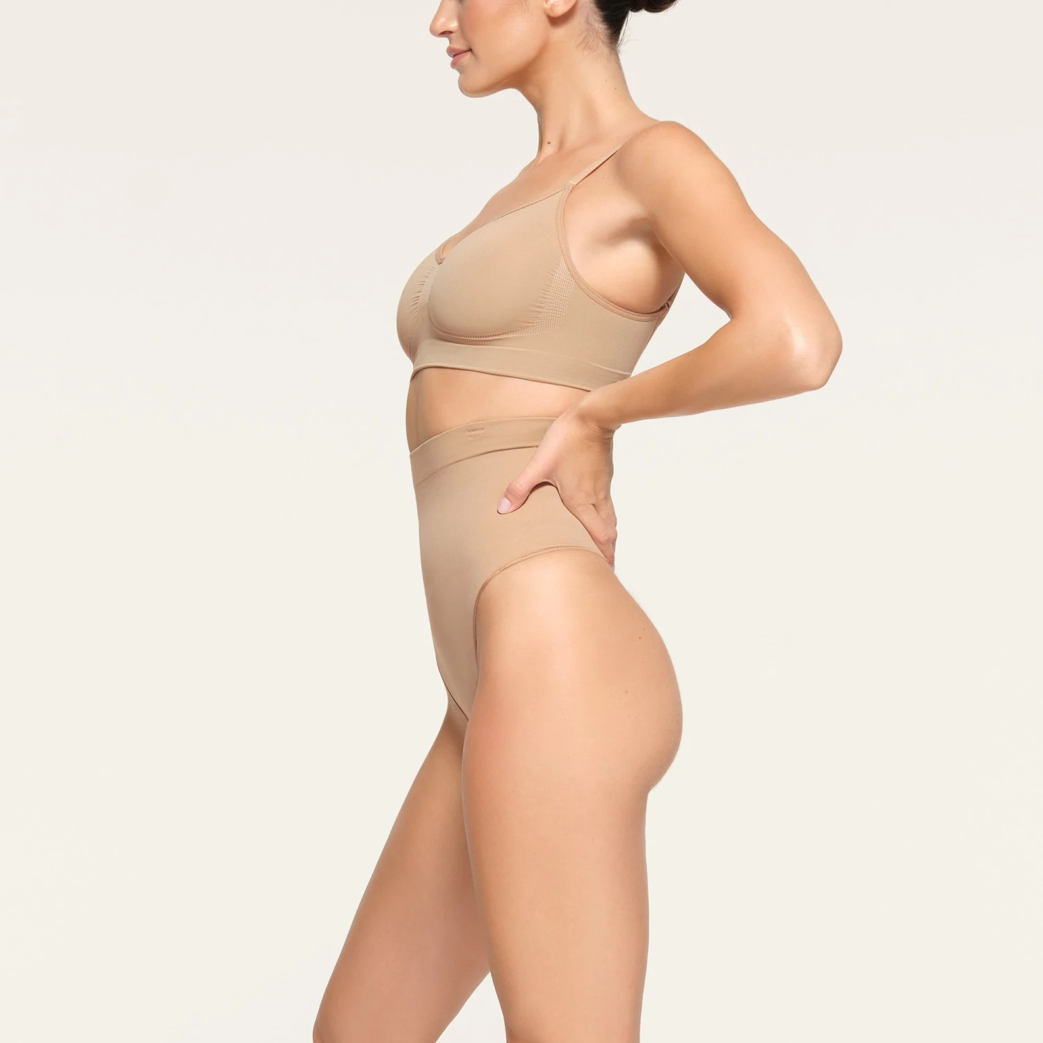 CORE CONTROL HIGH-WAISTED THONG | CLAY 5 CORE CONTROL HIGH-WAISTED THONG | CLAY - Image 3