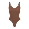 SEAMLESS SCULPT THONG BODYSUIT | JASPER -Underwear Specialty Shop SKIMS SHAPEWEAR SH BD THG 3369 JSP