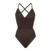 BARELY THERE BODYSUIT BRIEF W/ SNAPS | ESPRESSO -Underwear Specialty Shop SKIMS SHAPEWEAR SH BSB 1641 ESP