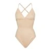 BARELY THERE BODYSUIT BRIEF W/ SNAPS | SAND -Underwear Specialty Shop SKIMS SHAPEWEAR SH BSB 1641 SND