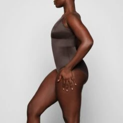 BARELY THERE BODYSUIT BRIEF W/ SNAPS | ESPRESSO -Underwear Specialty Shop SKIMS SHAPEWEAR SH BSB 1641 ZA ESP 0008