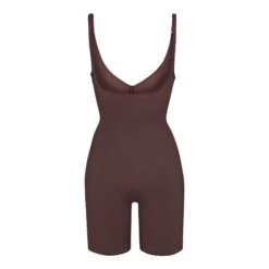 SHEER SCULPT OPEN BUST BODYSUIT | COCOA