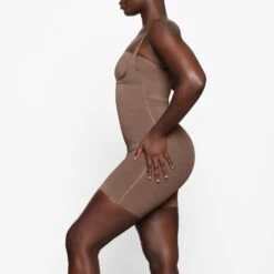 SHEER SCULPT OPEN BUST BODYSUIT | JASPER -Underwear Specialty Shop SKIMS SHAPEWEAR SH BSS 0014 YB JSP 0010