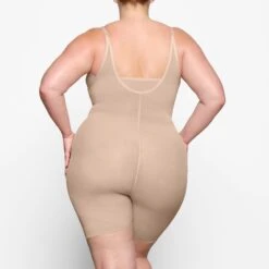 SHEER SCULPT OPEN BUST BODYSUIT | CLAY -Underwear Specialty Shop SKIMS SHAPEWEAR SH BSS 0014 YC CLY 0014