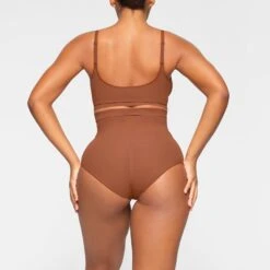 EVERYDAY SCULPT HIGH-WAISTED BRIEF | BRONZE -Underwear Specialty Shop SKIMS SHAPEWEAR SH HWB 2151 KA BRZ 0015 BK