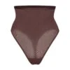 SHEER SCULPT HIGH-WAISTED THONG | COCOA 1 SHEER SCULPT HIGH-WAISTED THONG | COCOA -Underwear Specialty Shop SKIMS SHAPEWEAR SH HWT 0251 COA