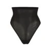 SHEER SCULPT HIGH-WAISTED THONG | ONYX -Underwear Specialty Shop SKIMS SHAPEWEAR SH HWT 0251 ONX FL 1456xcopy