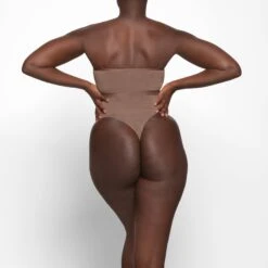 SHEER SCULPT HIGH-WAISTED THONG | JASPER -Underwear Specialty Shop SKIMS SHAPEWEAR SH HWT 0251 YB JSP 0025